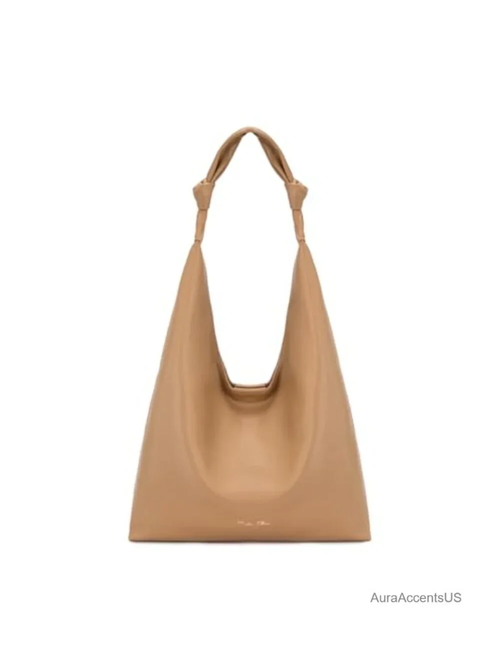 Elegant Soft Vegan Leather Hobo Bag Lightweight Large Shoulder Tote